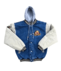 90s xxxtentacion winnie the pooh varsity denim jacket