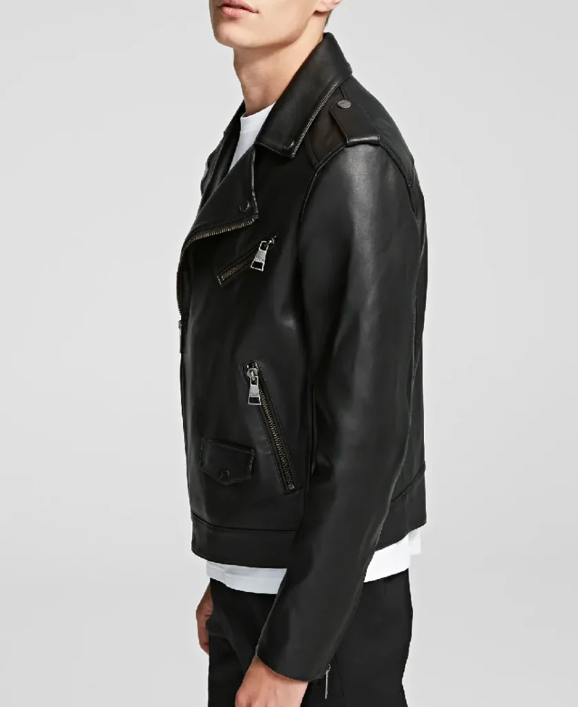 Andrew Moto Black Leather Jacket