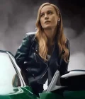 Fast X 2023 Brie Larson Black Leather Jacket