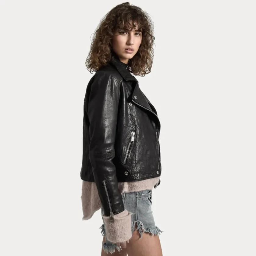 Superior Textured Leather Jacket