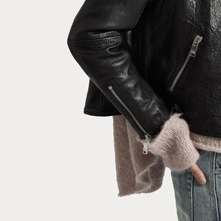 Superior Textured Leather Jacket