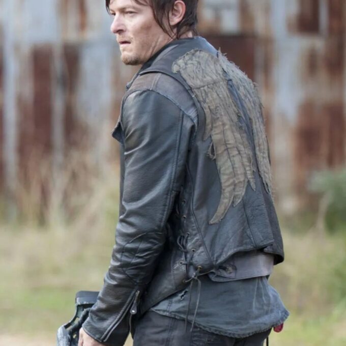 the walking dead daryl dixon black vest