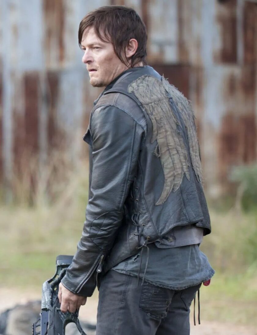 the walking dead daryl dixon black vest