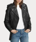 Women’s Lambskin Moto Leather Jacket