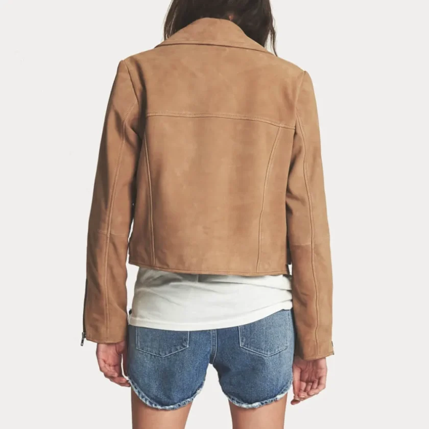 Women’s Peaches Suede Biker Style Jacket