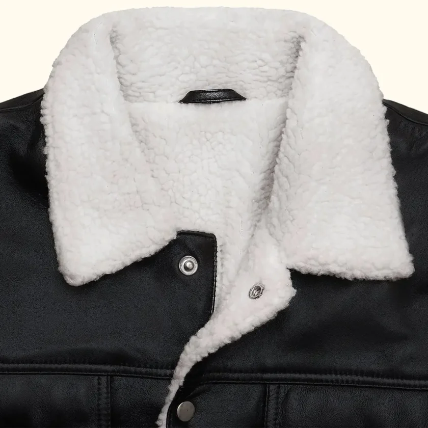 Women’s RAF B3 Aviator Shearling Sheepskin Trucker Jacket