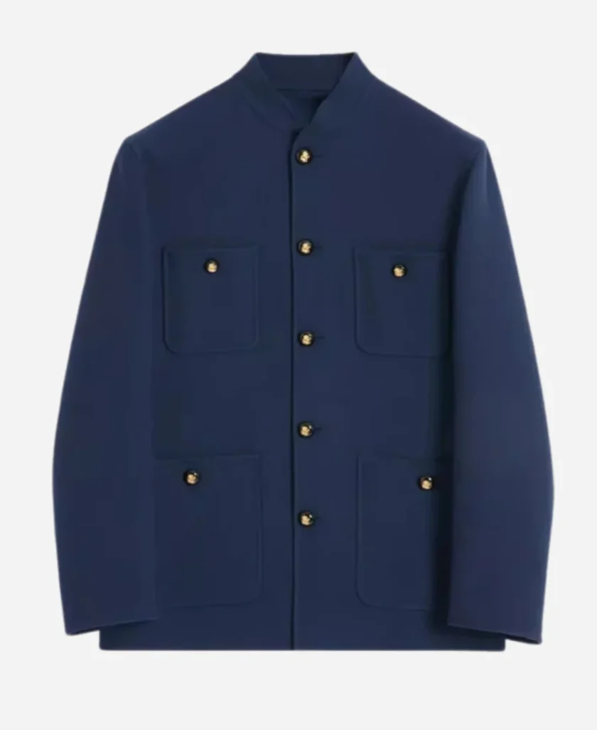 The Rise of The Rich Guy Navy Jacket - Image 2