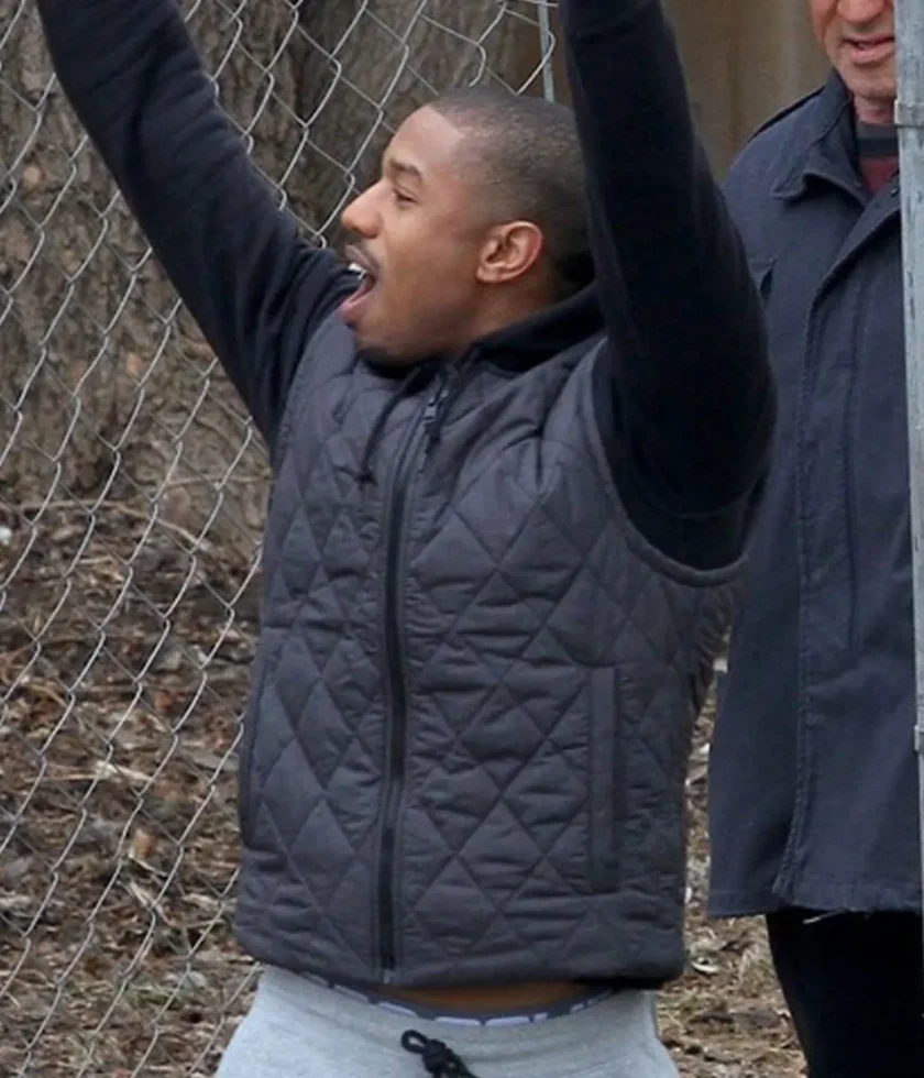 Michael B Jordan Creed Grey Vest - Image 4