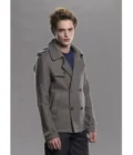 Men’s Mid-Length Dark Grey Wool Coat