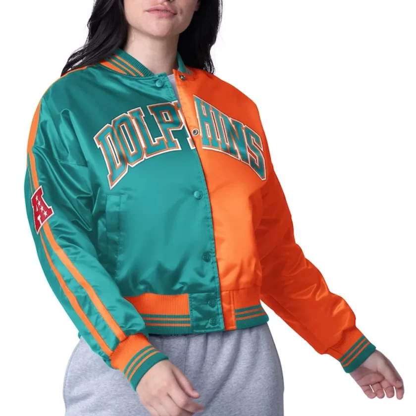 Miami Dolphins Zone Blitz Aqua/Orange Jacket