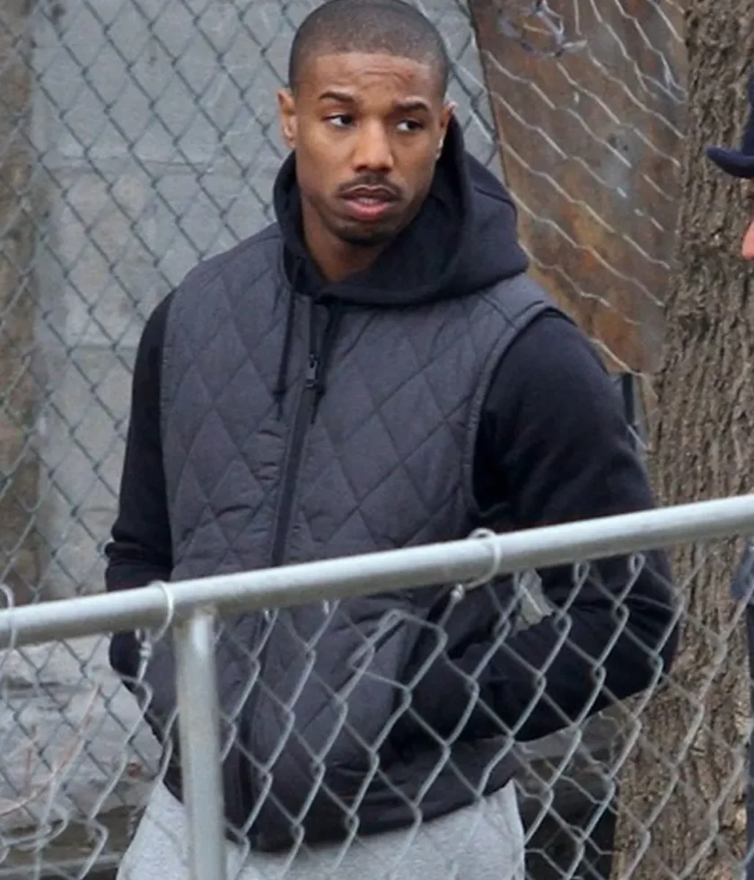 Michael B Jordan Creed Grey Vest - Image 5