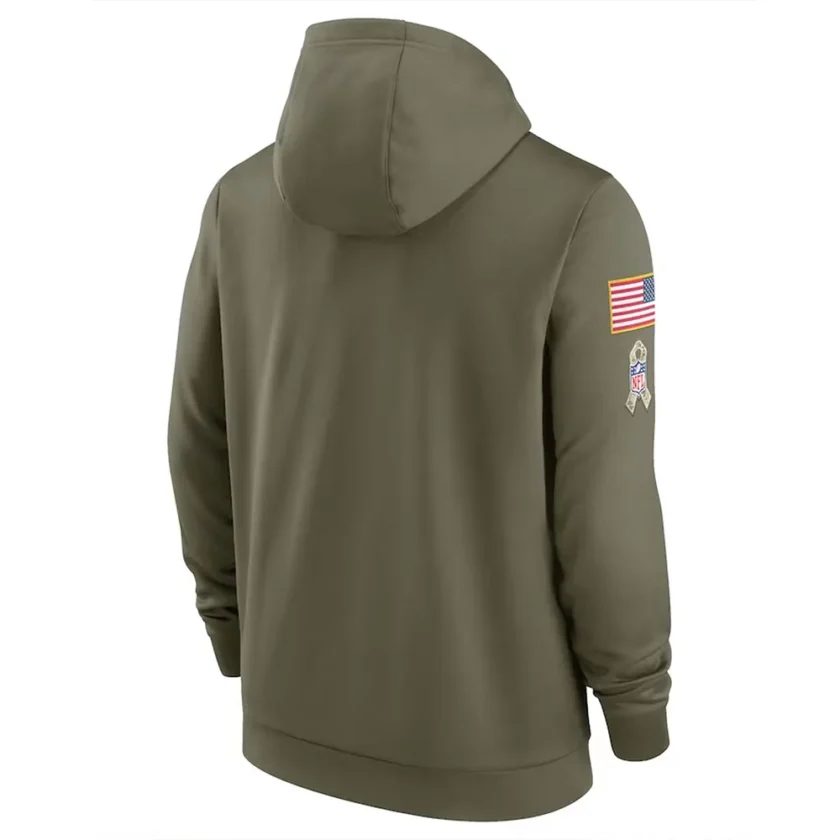 Nick Sirianni Philadelphia Eagles Olive Hoodie - Image 2