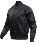 Philadelphia Eagles Triple Black Satin Jacket
