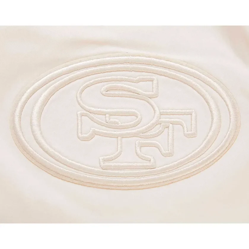 San Francisco 49ers Cream Jacket - Image 4